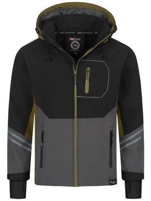 Softshelljacke Herren Jacke Rock Creek Outdoor Jacke Kapuze Übergangsjacke H-344