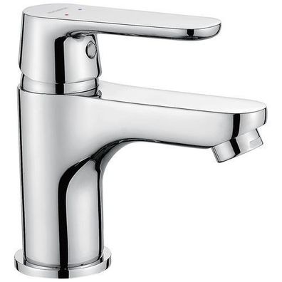 Waschtischarmatur Wasserhahn Kleine DIMA Mischbatterie in Chrom + Click-Clack
