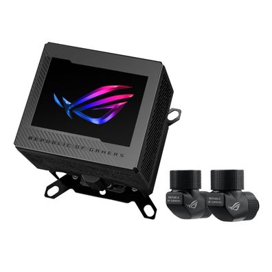 ASUS ROG Ryujin III WB CPU-Wasserblock mit 3,5 Zoll LCD und VRM-Léfter