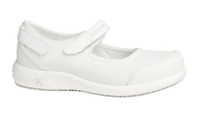 Oxypas Nelie Damen Sicherheitsschuhe Weiß Leder EU 42 UK 8 rutschhemmend