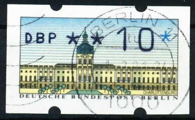 BERLIN ATM 1987 Nr 1-010 zentrisch gestempelt X636ABE