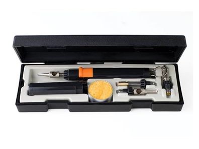 Portasol Butan Lötkolben Set Piezo Zéndung 10-60 W bis 450 Grad mit Koffer