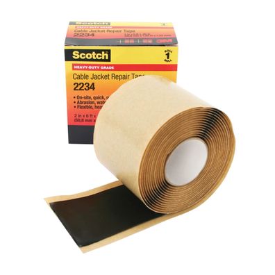 3M Scotch 2234 Kabelmantelreparaturband 5,1 cm x 1,8 m Schwarz