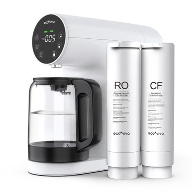 Ecoviva Auftisch Umkehrosmoseanlage Wasserfilter 4-Stufen TDS-Monitor Defekt