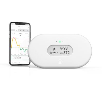 Airthings View Plus Luftqualitätsmonitor 7 Sensoren Radon CO2 WLAN Defekt