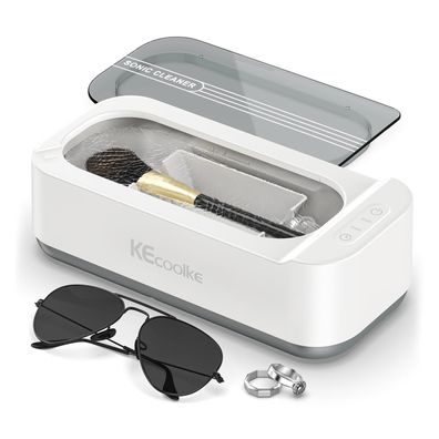 Kecoolke Ultraschallreiniger 400 ml mit digitalem Timer fér Brillen Ménzen
