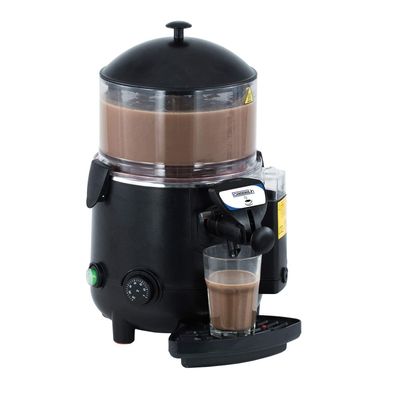 Casselin Schokoladenspender 5 L 1 kW Kakaodispenser schwarz mit Zapfhahn