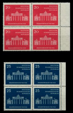 DDR 1958 Nr 665-666 postfrisch Viererblock X8C22CA