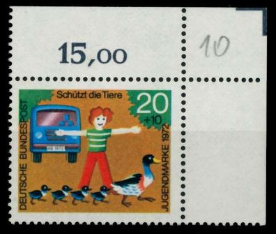 BRD 1972 Nr 711 postfrisch ECKE-ORE X8CD9DA