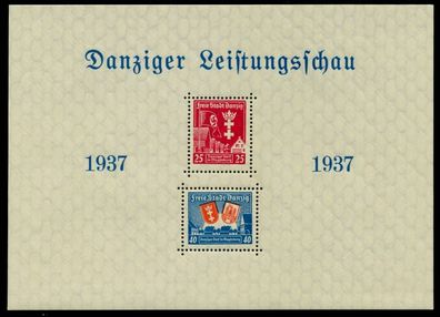 DANZIG 1937 Block 3 postfrisch X6BE1DA