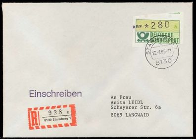 BRD ATM1-280 BRIEF EF Starnberger Springer X7E21FA