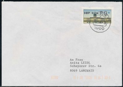 BERLIN ATM 1-080 NORMAL-BRIEF EF FDC X7E46BE