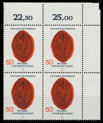 BRD 1977 Nr 938 postfrisch Viererblock ECKE-ORE X803D32