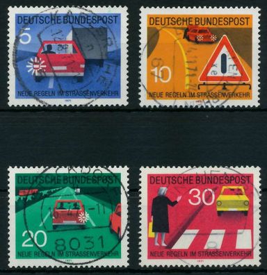 BRD 1971 Nr 670-673 zentrisch gestempelt X8368D6