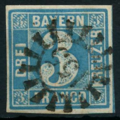 BAYERN Mühlradstempel AUF Nr 2II gMR 155 ZENTR- X87E0C6