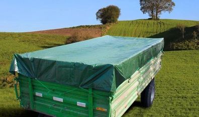 PolyTarp 650 PVC-Abdeckplane 8 x 10 m grün, wasserdicht und reißfest