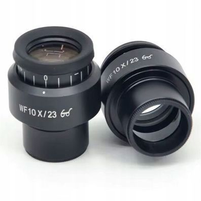 Rosfix Weitwinkel-Okular WF10X/23 – 30 mm Ø | Sichtfeld 23 mm, 2 Stück