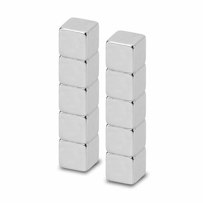 10 MAUL Magnete silber 0,5 x 0,5 x 0,5 cm