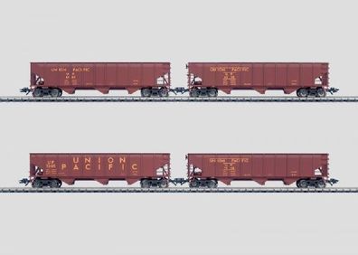 Maerklin 45800 US-Güterwagen-Set UP mit DC-Achsen 4-tlg Spur H0