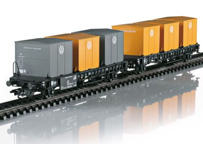Maerklin 46661 Behälter-Transportwagen Laabs DB IV 2-tl Spur H0