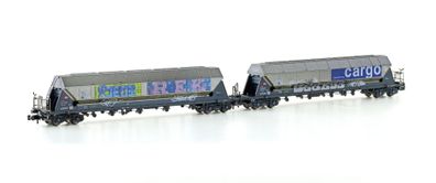 Hobbytrain H23478 2er Set Silowagen Taggnpps SBB Cargo Spur N