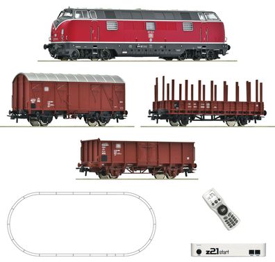 Roco 5110008 z21 Start BR 221 mit Güterzug DB IV DCC Spur H0