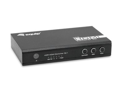 Equip 332725, HDMI, Aluminium, Schwarz, 60 Hz, 3840 x 2160, 7.1 Kanäle