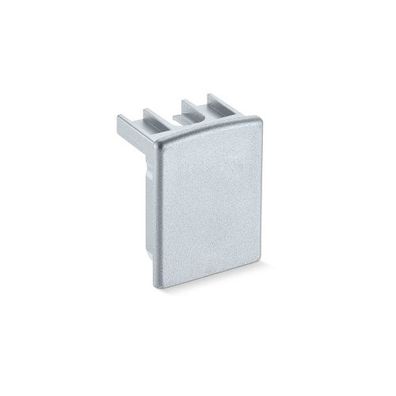 GEZE stirnseitige Abdeckung 40 mm für E-ISM-Gleitschiene TS 5000 silberfarbig