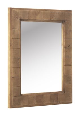 Blockspiegel aus Holz