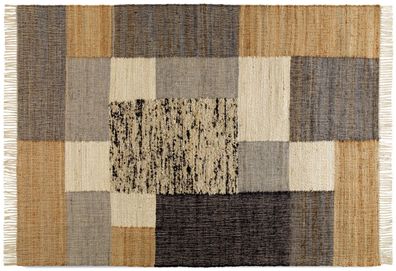 Teppich aus Jutewolle und Baumwolle 120x180 cm