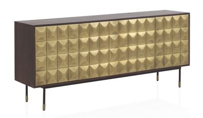 Sideboard mit 4 Türen aus massivem Mangoholz