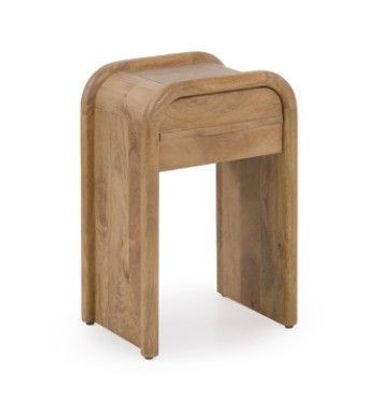 Nachttisch mit 1 Schublade aus massivem Mangoholz