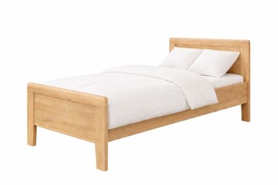 Seniorenbett 100x200 Eiche sägerau dekor Komfortbett #4564