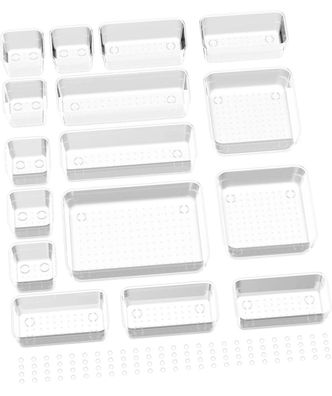 Newaner 16 stück schubladen organizer, 5 Größen kosmetik Veranstalter