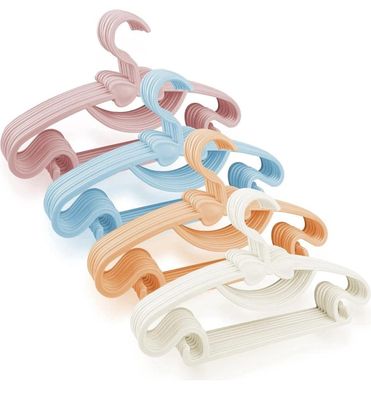 Magrimaxio 40 Stck Bunte Kinderkleiderbgel, 29,7 cm, Kunststoff, rutschfest