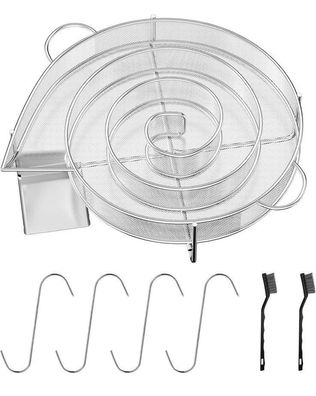 Rund Kaltrauchgenerator 20,5x19,2x5cm, Räucherschnecke Edelstahl