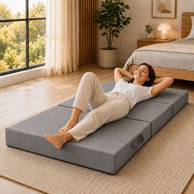 Best For Home Prime Klappmatratze mit Viskoauflage, faltbar, komfortabel und tragbar
