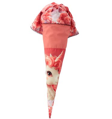 Schultüten Stoffpaneel - Einhorn / Rosa