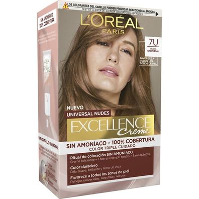 L'Oréal Paris Excellence creme universal nudes tinte #7u-blonde