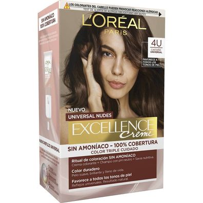 L'Oréal Professionnel Excellence creme universal nudes tinte #4u-brown