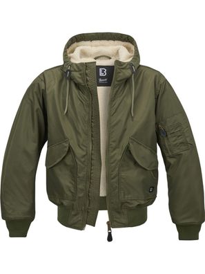 Brandit Herren Jacke CWU Jacket hooded Olive