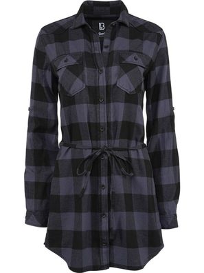 Brandit Damen Kleid Ladies Longshirt Lucy Black/Grey