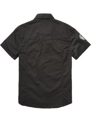 Brandit Herren Hemd Luis Vintage Shirt Short Sleeve Black