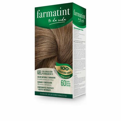 Farmatint gel coloración permanente #6d-rubio oscuro dorado