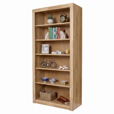 Standregal 90x42x191 Büroregal Kernbuche teilmassiv #4565