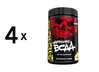 4 x Mutant Hardcore BCAA (390g) Lemonade