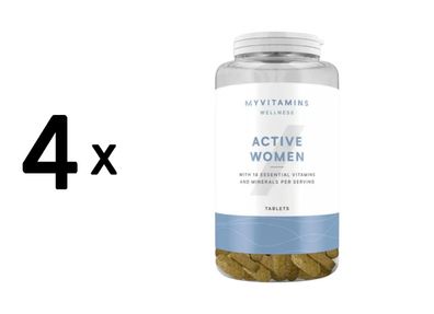 4 x Myprotein MyVitamins Active Women Multivitamin (120 tabs)