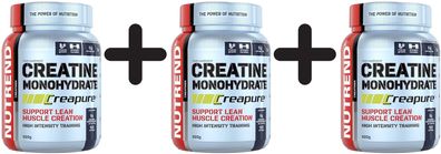 3 x Nutrend Creatine Monohydrate Creapure - 500g