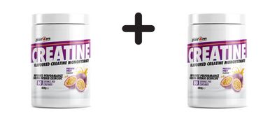 2 x Per4m Creatine Flavoured (400g) Passion Fruit
