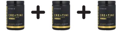 3 x Kaged Muscle Creatine Monohydrate - Elite Series, Unflavoured - 307g
